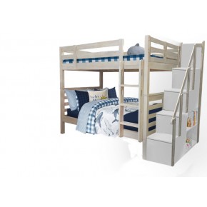 Huckleberry Super Single Bunk Bed with Staircase