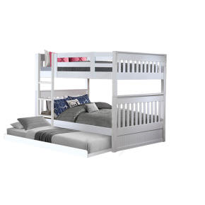 Riley Queen over Queen Bunk Bed with Pull Out Single Trundle