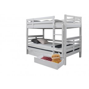 Snowberry Super Single Bunk Bed with Underbed 2 Short Drawers